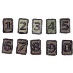 Snigel, Number patch w velcro, Olive
