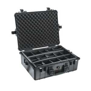 PELI, 1600 Case with dividers, black