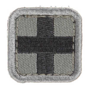 Snigel, Cross patch small w velcro -12, Gre