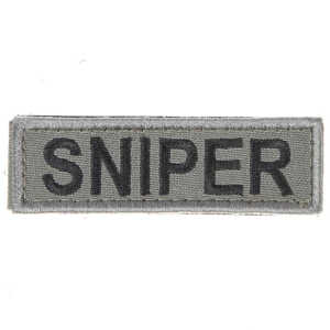 Snigel, Sniper patch small w velcro -12, Gr