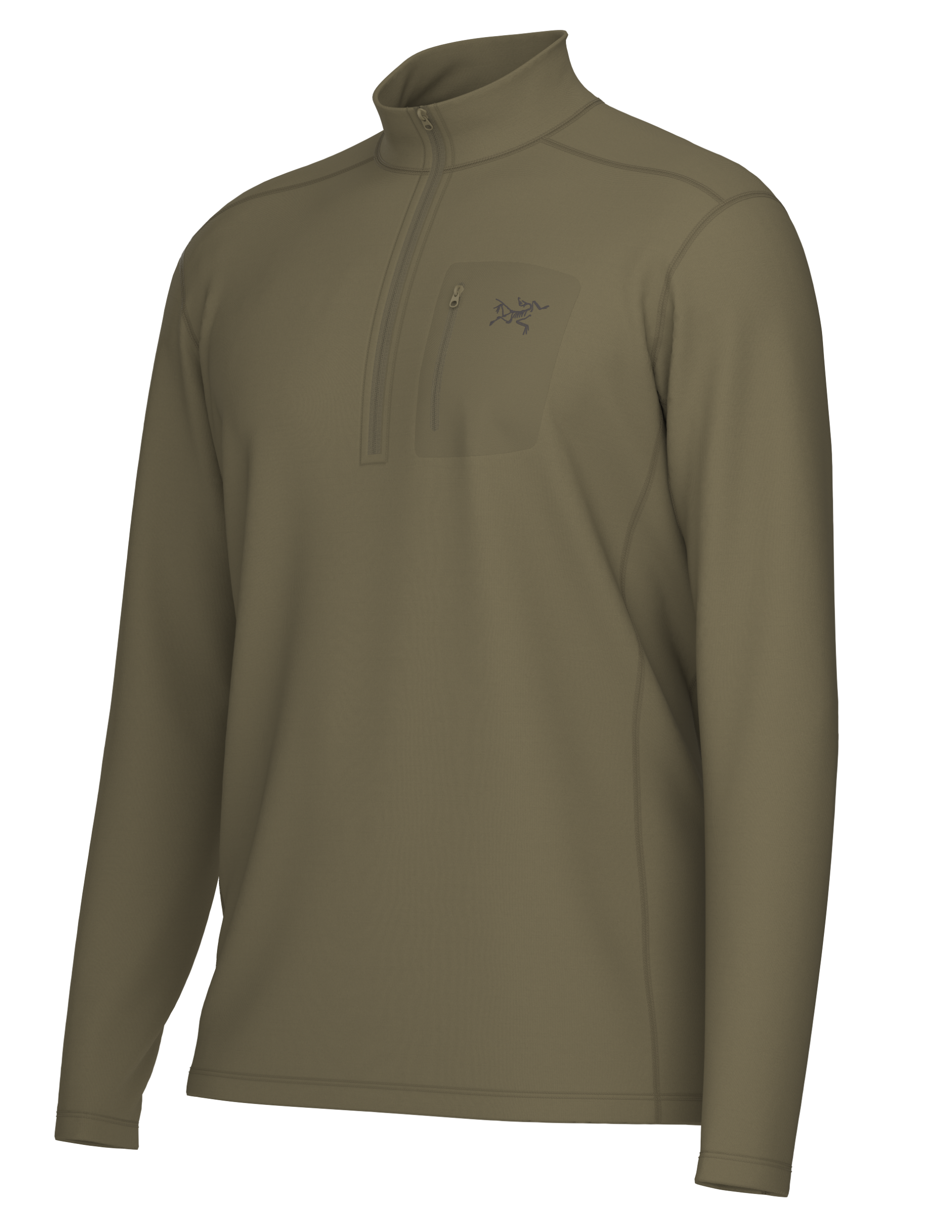 Cold WX Zip Neck AR Wool Crocodile pic 3