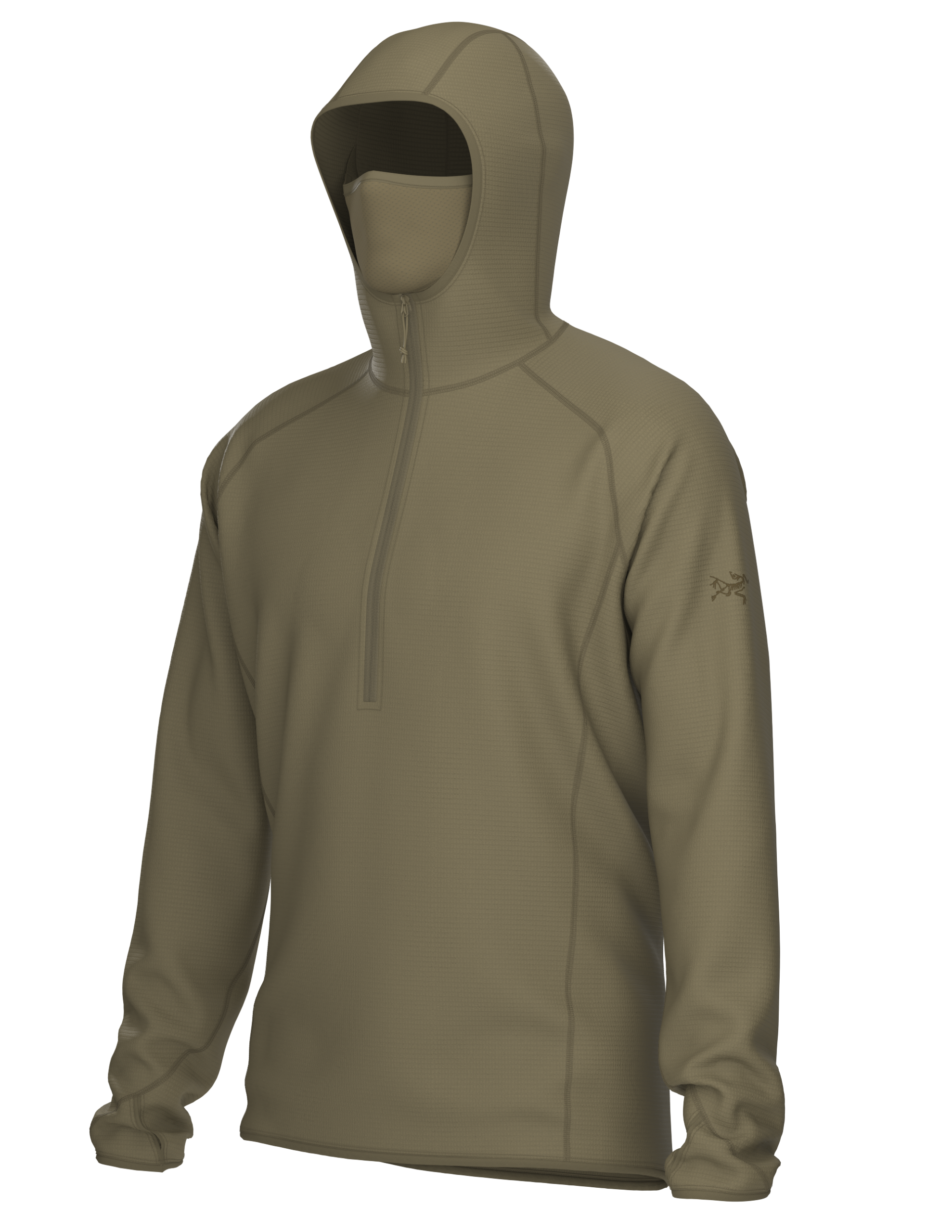 Delta AR Half Zip Hoody Crocodile pic 3